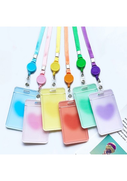 Sarı Aşk Desen Kart Kapağı Kadın Çocuk Otobüs Kredi Kimlik Adı Iş Çalışma Bankası Kartı Rozeti Tutucu Su Geçirmez Koruyucu Kapak (Yurt Dışından) fiyatları