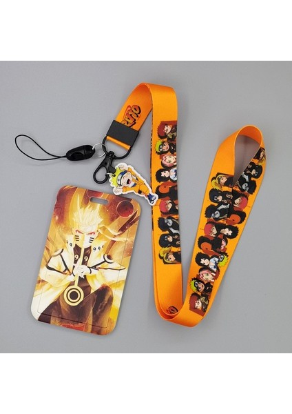 No-C 1 Takım Anime Kart Kılıfları Kart Kordon Anahtar Kordon Cosplay Rozeti Kimlik Kartları Tutucular Boyun Askıları Anahtarlıklar (Yurt Dışından)