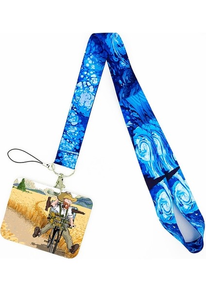 29 Van Gogh Yağlıboya Ayçiçeği Sanat Moda Kordon Kimlik Rozeti Tutucu Otobüs Geçiş Kılıfı Kapak Kayma Bankası Kredi Kartı Tutucu Askı Hediye (Yurt Dışından)