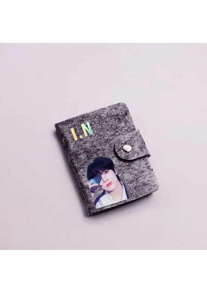 I.n Kpop Kaçak Çocuklar Kısa Keçe Cüzdan Kart Kimlik Tutucu Bozuk Para Cüzdanı Hyunjin Felix Bangchan Lee Biliyorum Hediye Hayranları Koleksiyonu (Yurt Dışından)