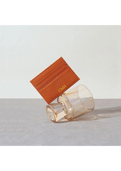 Kahverengi Kişiselleştirilmiş Harfler Hakiki Deri Kart Sahibinin Özel Harfleri Ince Cüzdan Monogram Adı Çanta Kart Kılıfı Diy Düğün Hediyesi (Yurt Dışından) fiyatları