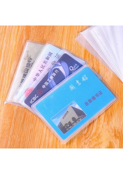 Stil 1 10 Adet Pvc Şeffaf Kart Tutucu Cüzdanı Koruyun Iş Bankası Kimliği Kredi Kartı Tutucu Temizle Otobüs Kartı Kapak Kılıf Kılıfı Çanta (Yurt Dışından) fırsatları