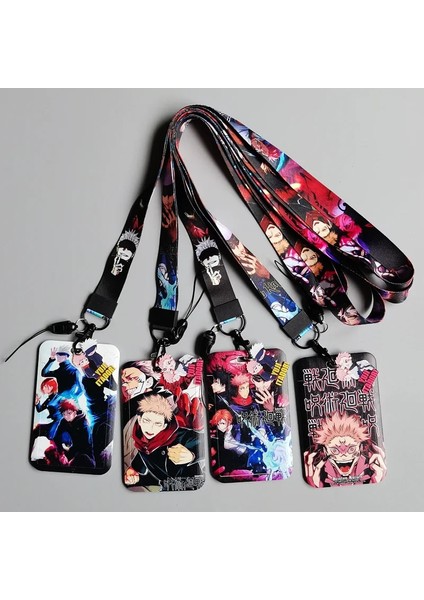 Zs-D 1 Takım Japon Animesi Kart Kılıfları Kart Kordon Anahtar Kordon Rozeti Kimlik Kartları Sahipleri Boyun Askıları Anahtarlıklar Itadori Yuji Gojo Satoru (Yurt Dışından) fiyatları