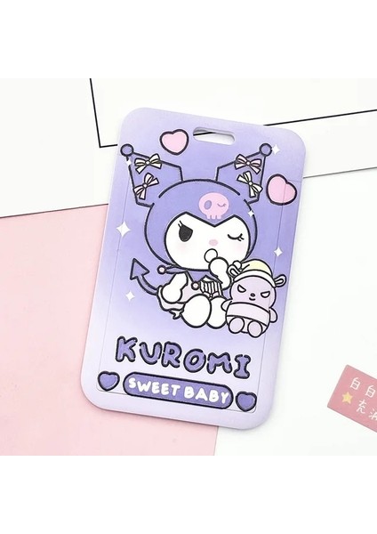 21 Sanrio Hello Kitty Kart Sahibinin Kız Öğrenci Pvc Asılı Boyun Kart Çantası Karikatür Kuromi Melodi Anti-Mıknatıslığı Giderme Kart Koruyucu Kılıf (Yurt Dışından)