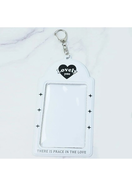 B3 1 Adet Taşınabilir Aşk Kalp 3 Inç Kpop Fotoğraflı Kart Tutucu Kalp Içi Boş Kredi Kimlik Banka Kartı Otobüs Kartı Fotoğraf Koruyucu Kılıf (Yurt Dışından)