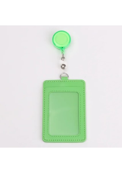 Açık Yeşil Vertica 1 Adet Kadın Kredi Kimlik Kartı Rozeti Tutucu Geri Çekilebilir Makara Klip ile Dize Öğrenci Otobüsü Iş Çalışma Kartı Yaka Kartı Tutucular Çanta (Yurt Dışından)
