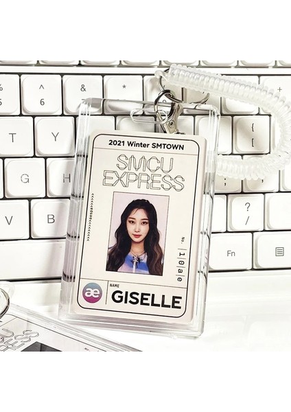 D Akrilik Şeffaf Çift Kart Koruyucu Kapak Elastik Anahtarlık Toplu Taşıma Kartı Küçük Kart Erişim Kontrol Kartı Kapağı (Yurt Dışından) modelleri