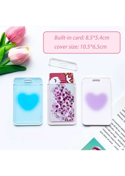 Anahtarlık Pembe Aşk Desen Kart Kapağı Kadın Çocuklar Otobüs Kredi Kimlik Adı Iş Çalışma Bankası Kartı Rozeti Tutucu Su Geçirmez Koruyucu Kapak (Yurt Dışından) modelleri