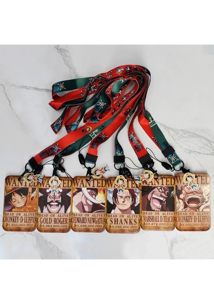 Hz-11 1 Takım Anime Tek Parça Aranıyor Kimlik Kartı Tutucu Şekil Koleksiyonu Luffy Nika Roger Kılıfları Kart Kordon Anahtar Kordon Rozeti (Yurt Dışından) fiyatları
