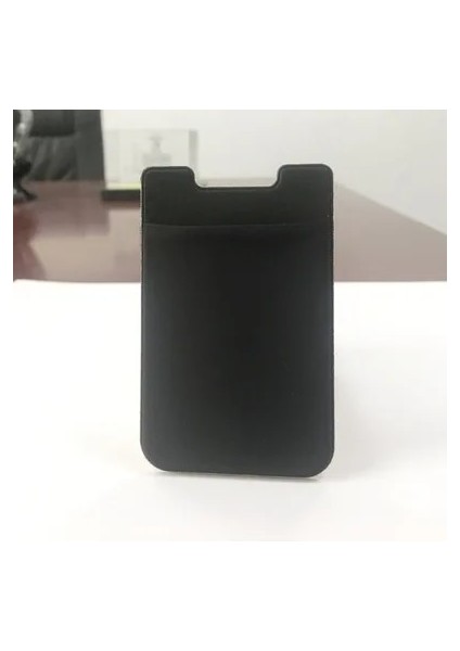 Siyah Yaratıcı Likra Cep Telefonu Cüzdan Kılıf Kadın Erkek Kredi Kimlik Kartı Tutucu Iş Pocket Stick 3 M Yapıştırıcı (Yurt Dışından)