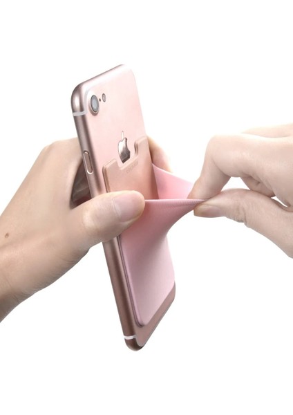 Siyah Yaratıcı Likra Cep Telefonu Cüzdan Kılıf Kadın Erkek Kredi Kimlik Kartı Tutucu Iş Pocket Stick 3 M Yapıştırıcı (Yurt Dışından) modelleri