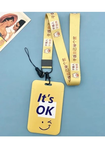 Stil 1 Kart Tutucu Boyun Askısı Kordon Rozet Tutucu Çalışma Kimlik Kartı Otobüs Kimlik Sahipleri Taşınabilir Anahtarlık Anahtarlık Kart Sahibinin (Yurt Dışından)