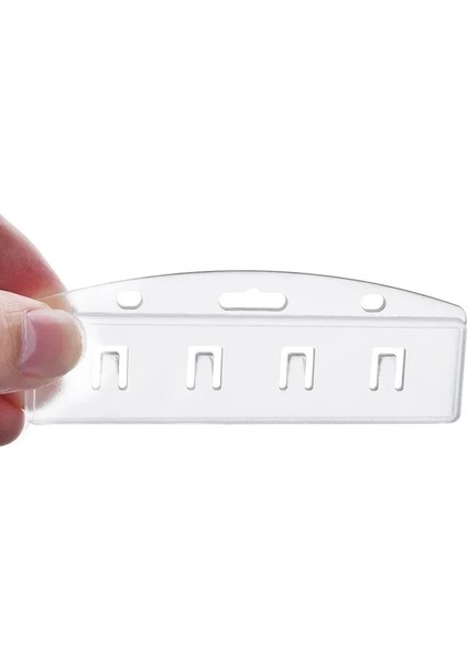 1 Parça Kart Yatay Yarım Kart Rozeti Tutucu Kaydırmalı Kimlik Kartları Için Buzlu Sert Polikarbonat Plastik-Şeffaf Geri Çekilebilir Rozetli (Yurt Dışından) modelleri