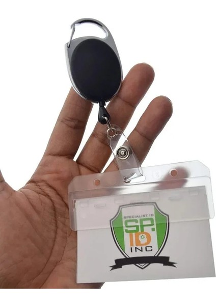 1 Parça Kart Yatay Yarım Kart Rozeti Tutucu Kaydırmalı Kimlik Kartları Için Buzlu Sert Polikarbonat Plastik-Şeffaf Geri Çekilebilir Rozetli (Yurt Dışından) indirimleri