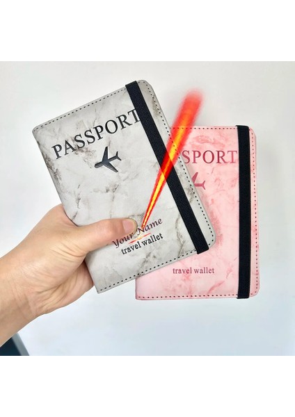 Gri Kazımayı Adı Seyahat Kişiselleştirilmiş Pasaport Kapağı Düzlem Basit Kadın Erkek Seyahat Cüzdanı Özel Isimler Düğün Pasaport Çantası Çiftler Için Hediye (Yurt Dışından) modelleri