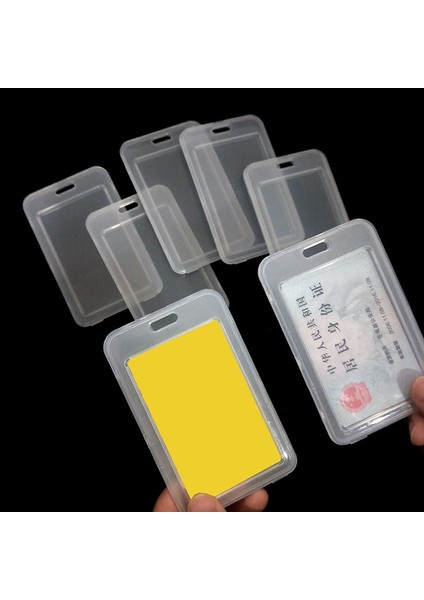 Mavi Plastik Kart Tutucu Kılıf Kredi Kartlarını Korumak Için Banka Kimlik Kartı Kapak Kol Unisex Su Geçirmez Şeffaf Pvc Rozet Kart Klipsi (Yurt Dışından) fırsatları