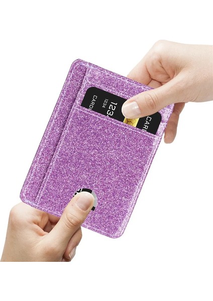 Pembe 1 Adet Işıltılı Ince Minimalist Cüzdan Kimlik Kartı Tutucu Ön Cep Cüzdan Rfid Engelleme Kredi Kartı Tutucu Kadınlar Için Kızlar Için (Yurt Dışından) modelleri
