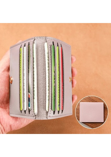 Mor 1 Adet Kart Çantası Ince ve Kompakt Banka Kimlik Kartı Kılıfı Ehliyet Cüzdanı Basit ve Anti Manyetiklik Giderme Kart Tutucu (Yurt Dışından)