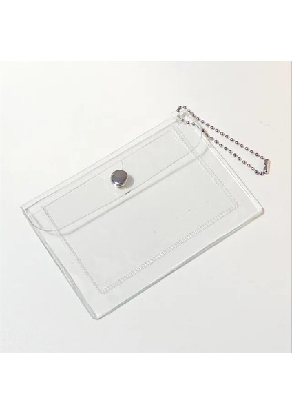 Temizle Moda Şeffaf Su Geçirmez Pvc Kadın Kart Durumda Kartvizitlik Erkekler Kredi Kartı Çantası Kimlik Kartı Mini Cüzdan Kızlar Bozuk Para Cüzdanı (Yurt Dışından)