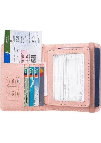 Auburn Rfid Seyahat Cüzdanı Kişiselleştirilmiş Isim Pasaport Kapakları Pasaport Kitapları Için Fonksiyonel Kapaklar (Yurt Dışından) modelleri