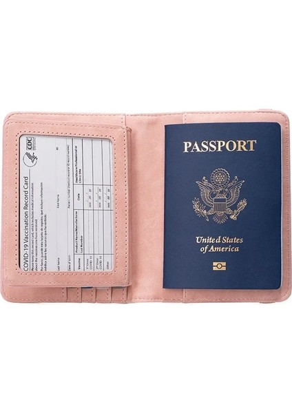 Auburn Rfid Seyahat Cüzdanı Kişiselleştirilmiş Isim Pasaport Kapakları Pasaport Kitapları Için Fonksiyonel Kapaklar (Yurt Dışından) fırsatları