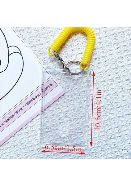 Turuncu Sadelik Şeffaf Akrilik Kpop Fotocard Tutucu Anahtarlık Idol Fotoğraf Kol Otobüs Kartı Kimlik Kredi Kartı Tutucu Kart Koruyucuları (Yurt Dışından) modelleri