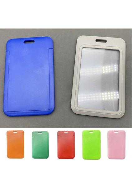 Pembe Sıcak Plastik Kadın Erkek Kimlik Kredi Kartı Tutucu Cüzdan Moda Öğrenci Otobüsü Kimlik Iş Slayt Kart Kapak Tutucu Çanta Kılıfı (Yurt Dışından) modelleri