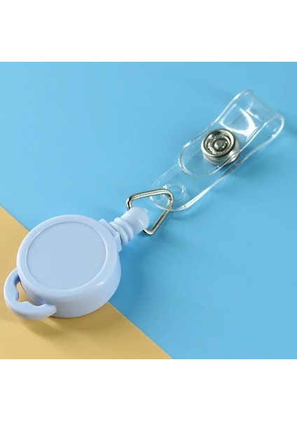 Mavi Moda Kredi Kartı Tutucu Erkek Kadın Çocuk Öğrenci Ayarlanabilir Geri Çekilebilir Makaralı Isimlik Kimlik Kartı Adı Otobüs Kartı Rozeti Tutucu Kılıf (Yurt Dışından)