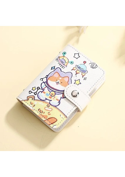 D Kimlik Kartları Sahipleri Çanta Karikatür Kedi Köpek Banka Kredi Otobüs Kartları Kapak Kartvizitlik Bozuk Para Kesesi Cüzdan Çanta Organizatör (Yurt Dışından)