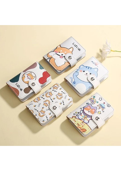 D Kimlik Kartları Sahipleri Çanta Karikatür Kedi Köpek Banka Kredi Otobüs Kartları Kapak Kartvizitlik Bozuk Para Kesesi Cüzdan Çanta Organizatör (Yurt Dışından) fiyatları