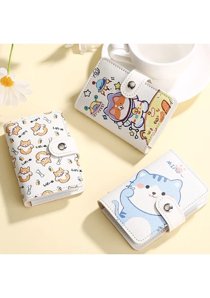 D Kimlik Kartları Sahipleri Çanta Karikatür Kedi Köpek Banka Kredi Otobüs Kartları Kapak Kartvizitlik Bozuk Para Kesesi Cüzdan Çanta Organizatör (Yurt Dışından) modelleri
