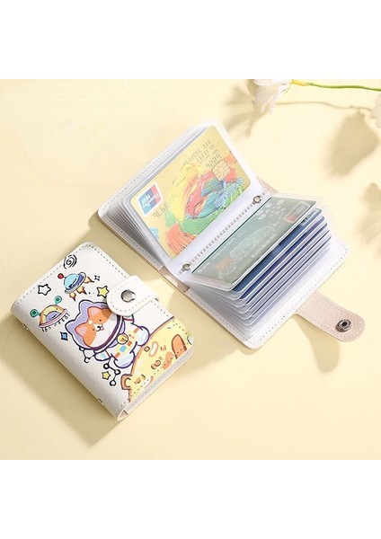 D Kimlik Kartları Sahipleri Çanta Karikatür Kedi Köpek Banka Kredi Otobüs Kartları Kapak Kartvizitlik Bozuk Para Kesesi Cüzdan Çanta Organizatör (Yurt Dışından) indirimleri