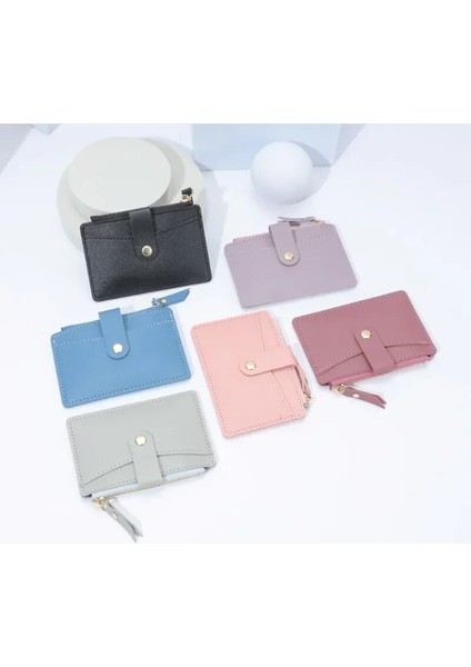 Gri Yeni Niş Tasarım Kart Çantası Para Cüzdanı Çoklu Kart Cüzdanı Kadın Ins Şeker Renk Küçük Taze Kart Kılıfı (Yurt Dışından) fiyatları