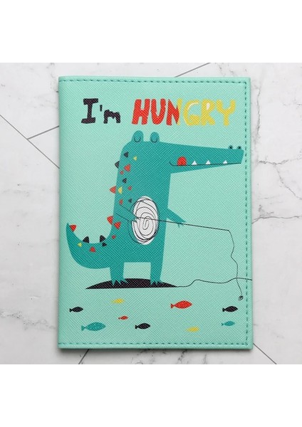 Kl-04 Karikatür Dinozor Desen Pasaport Tutucu Seyahat Depolama Malzemeleri Pasaport Belge Koruyucu (Yurt Dışından) indirimleri