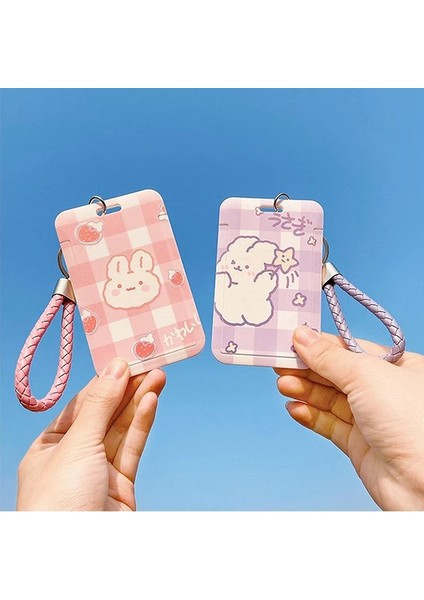 1 Adet Kadın Erkek Kartvizitlik Karikatür Sevimli Geri Çekilebilir Kredi Kartı Sahipleri Banka Kimlik Sahipleri Rozeti Çocuk Otobüs Kartı Kılıfı (Yurt Dışından) modelleri