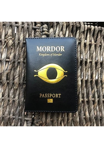 Mordor'un Siyah Gölgesi Pasaport Kapağı Seyahat Aksesuarları Aile Hediyeleri Mordor Krallığı Pasaport Tutucu (Yurt Dışından) fırsatları