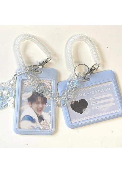 Stil 2 Sevimli Kart Kapağı Ins Kredi Kimlik Kartı Kol Kpop Idol Fotocard Tutucu Diy Dikey Fotocard Tutucu Kart Kol Ofis Kaynağı (Yurt Dışından) indirimleri