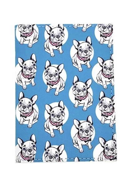 Stil 5 Yeni Sevimli Bulldog Pu Seyahat Pasaport Kılıfı Kimlik Kartı Kapağı Pasaport Tutucu Koruyucu Organizatör Süper Kalite Kadın Erkek Kart Sahibinin (Yurt Dışından)