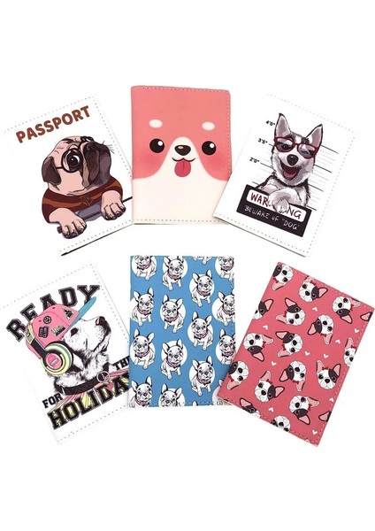 Stil 5 Yeni Sevimli Bulldog Pu Seyahat Pasaport Kılıfı Kimlik Kartı Kapağı Pasaport Tutucu Koruyucu Organizatör Süper Kalite Kadın Erkek Kart Sahibinin (Yurt Dışından) fiyatları
