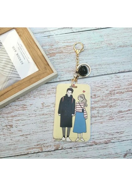 Stil 10 Kart Tutucu Boyun Askısı Kordon Rozet Tutucu Çalışma Kimlik Kartı Otobüs Kimlik Sahipleri Taşınabilir Anahtarlık Anahtarlık Kart Sahibinin (Yurt Dışından)