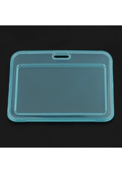 Yatay Mavi 1 Adet Iş Bankası Kimlik Kredi Kartları Tutucu Klip Çanta Şeffaf Kart Kapağı Kadın Erkek Öğrenci Otobüs Kartı Geri Çekilebilir Çekme Rozeti (Yurt Dışından)