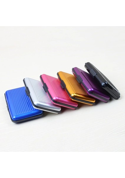 Yeşil Yeni Varış Erkekler Alüminyum Banka Kartları Sahipleri Engelleme Sert Çanta Küçük Cüzdan Katı Kredi Anti-Rfid Tarama Kart Tutucuyu Koruyun (Yurt Dışından) fiyatları