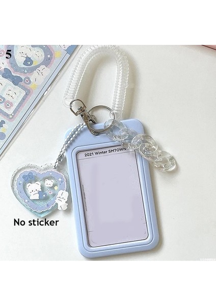 Stil 5 Ins Kpop Fotocard Tutucu Fotoğraf Koruyucu Fotocard Albümleri Okul Kırtasiye Idol Kart Koruyucu Anahtarlık ile Kimlik Kartı Tutucu (Yurt Dışından)