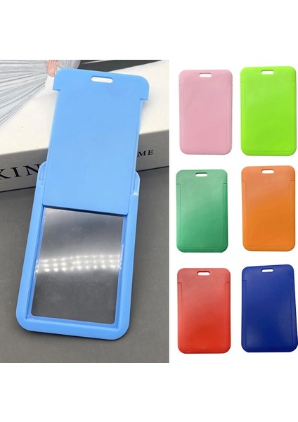 Açık Mavi Sıcak Plastik Kadın Erkek Kimlik Kredi Kartı Tutucu Cüzdan Moda Öğrenci Otobüsü Kimlik Iş Slayt Kart Kapak Tutucu Çanta Kılıfı (Yurt Dışından) indirimleri