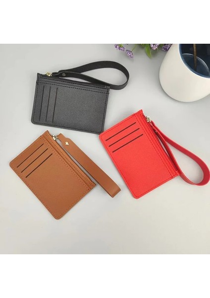 Kahve Ince Kart Tutucu Cüzdan Organizatör Kadın Erkek Kartvizit Sahipleri Cüzdan Ince Banka Kredi Kartı Kimlik Kartları Kapak Bozuk Para Kesesi (Yurt Dışından) indirimleri