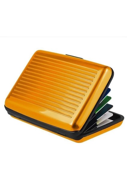 Mor Cep Iş Kimliği Kredi Kartları Cüzdan Tutucu Kılıf Alüminyum Metal Erkekler Su Geçirmez Iş Kimliği Kredi Kartı Cüzdanı Plastik Kese (Yurt Dışından) indirimleri