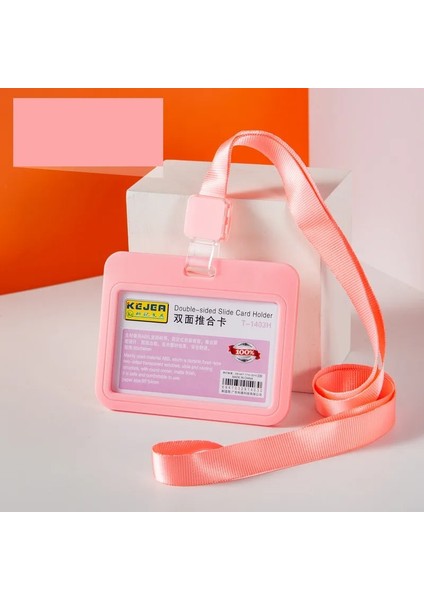No.13 1 Adet Sevimli Çift Taraflı Kimlik Kartı Tutucu Yatay Şeffaf Su Geçirmez Yaka Kartı Tutucu Kimlik Kartı Tutucu Ofis Malzemeleri (Yurt Dışından) fiyatları