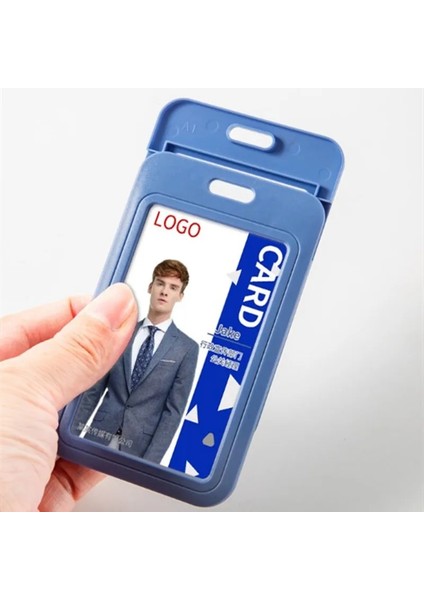 No.13 1 Adet Sevimli Çift Taraflı Kimlik Kartı Tutucu Yatay Şeffaf Su Geçirmez Yaka Kartı Tutucu Kimlik Kartı Tutucu Ofis Malzemeleri (Yurt Dışından) fırsatları