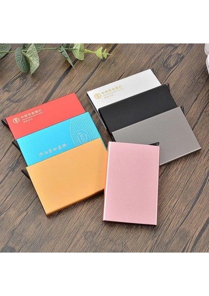 No.2 Anti-Hırsızlık Kimlik Kredi Kartı Tutucu Minimalist Ince Alüminyum Metal Cüzdan Cep Çantası Banka Kadın Erkek Kredi Kartı Kutusu (Yurt Dışından) fiyatları