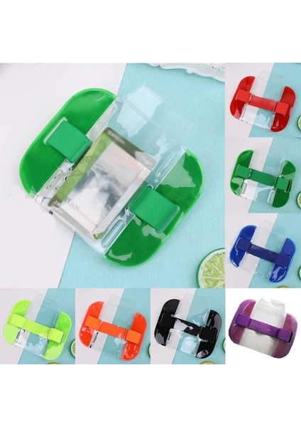 Stil A2 Kimlik Kartı Tutucu Fotoğraf Kol Bandı Elastik Kol Bandı Kredi Kartı Durumda Değişim Para Çantası Kol Bandı Şeffaf Bozuk Para Cüzdanı Saklama Çantası (Yurt Dışından) fiyatları